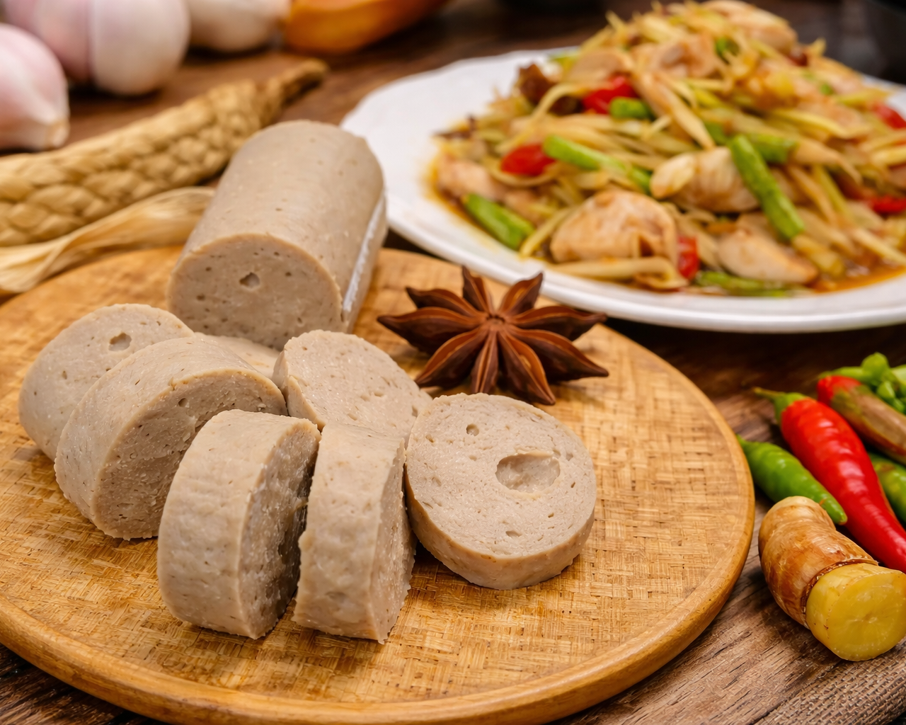 KiNLOEi Moo Yor (NO SKIN) Thai White Pork Sausage 200g